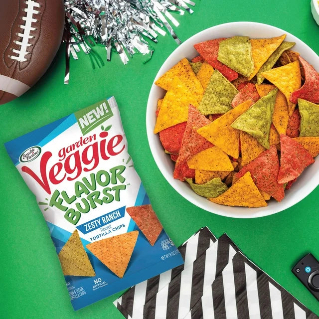 Sensible Portions Garden Veggie Flavor Burst Zesty Ranch Tortilla Chips, 12 oz