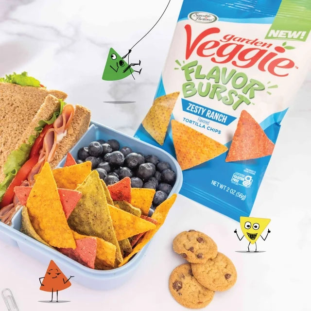 Sensible Portions Garden Veggie Flavor Burst Zesty Ranch Tortilla Chips, 12 oz