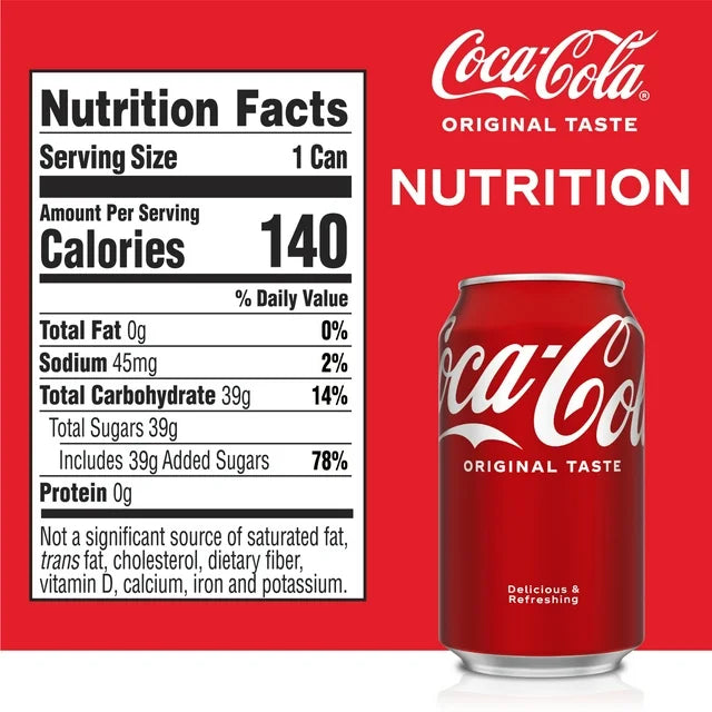Coca-Cola Classic Soda Pop, 12 fl oz Cans, 24 Pack