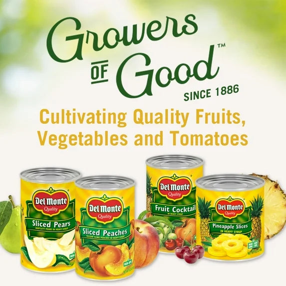 Del Monte Sliced Yellow Cling Peaches in 100% Juice 15 oz Can (Pack of 6)