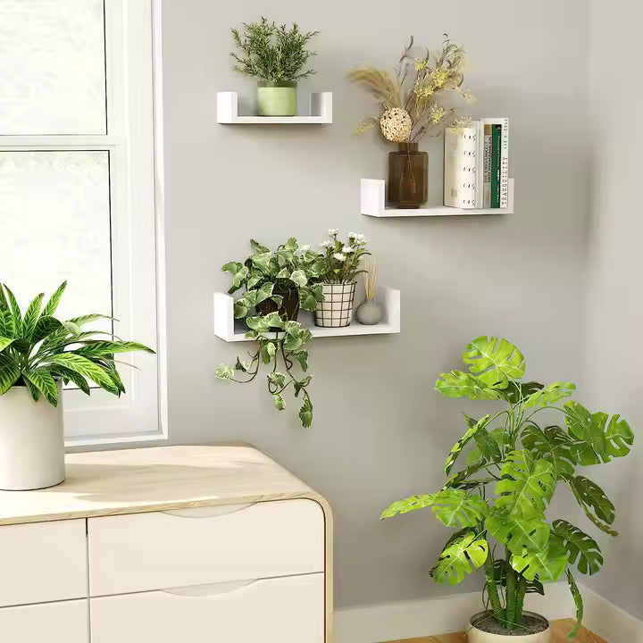 Handmade Home Decoration Solid Wood Floating Wall Shelves Wood Wall Floating Frame Shelf