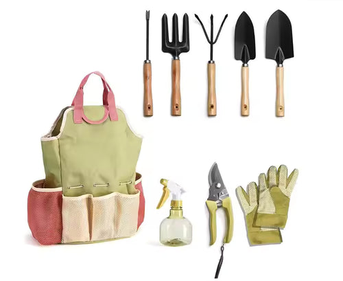 9-Piece Garden Supplies Tool Kit Perfect Outdoor Garden Scissors Included Gift Set