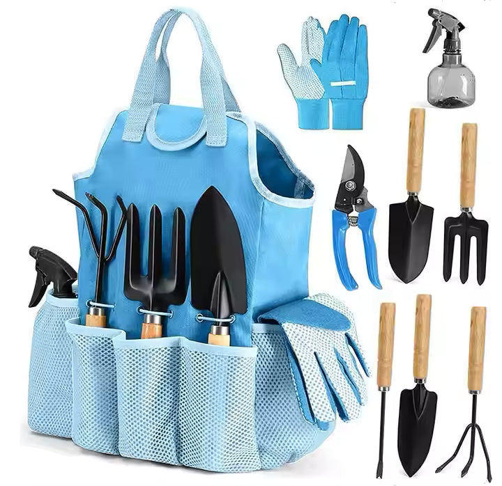 9-Piece Garden Supplies Tool Kit Perfect Outdoor Garden Scissors Included Gift Set