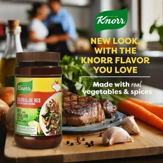 Knorr Granulated Beef Bouillon Ground Seasoning, 2.0 lb Jar
